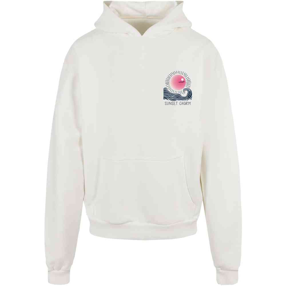 Merchcode - Sunset Charm Oversized Hoodie/trui - Wit